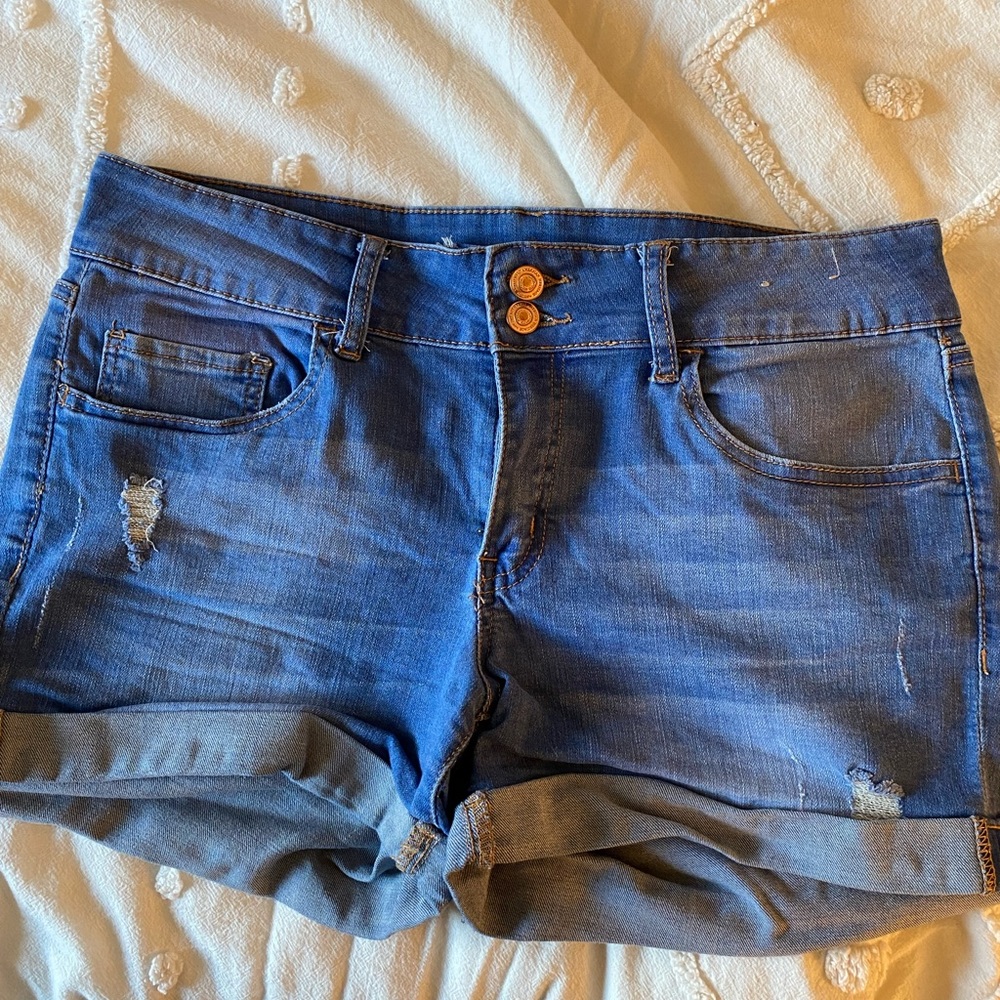 Denim shorts
